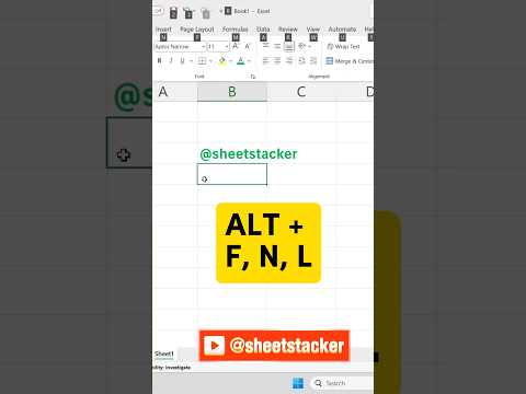 Nuevo libro de Excel #shorts #trending #short #youtubeshorts #video #sheetstacker #viralvideo #howto