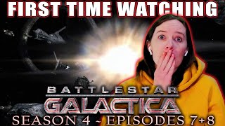 BATTLESTAR GALACTICA | Season 4 Ep. 7 + 8  | First Time Watching Reaction | What an Episode!!!
