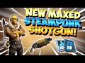 NEW STEAMY PUNKY SHOTGUN! Double Boiler Weapon Review | Fortnite Save The World