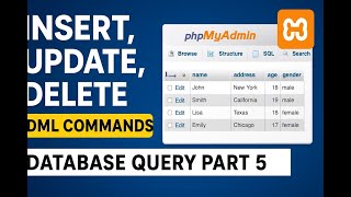 INSERT, UPDATE, DELETE in SQL | DML Commands Explained with Examples (MySQL/XAMPP) | Part 5