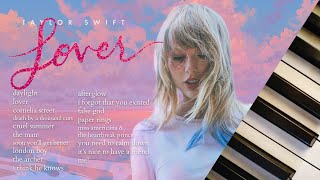 taylor swift lover | 1.5 hours of calm piano ♪
