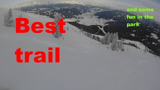 best freeriding trail Aineck|and a little park session