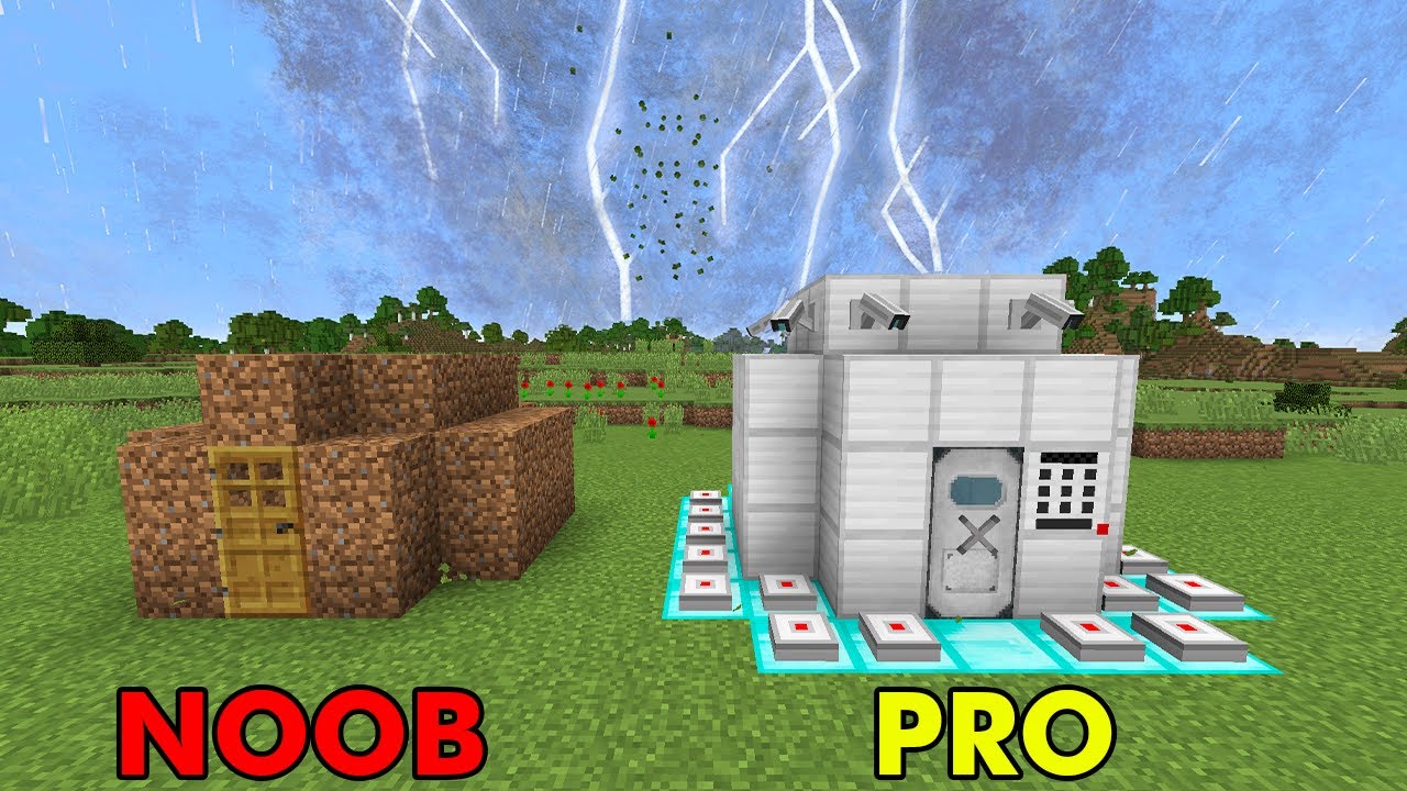 Tornado vs Security House in Minecraft