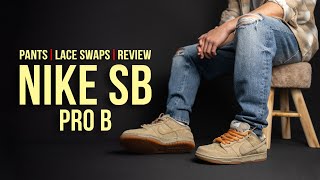 Nike SB Dunk Low Pro B Parachute Beige 2025 | On Feet | Lace Swap Review.