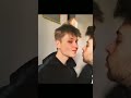 handsome gay couple kissing each others