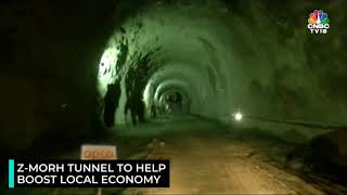 CNBC-TV18 @ Z-Morh Tunnel