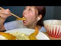 【asmr】可愛いエビフライ🍤タルタルまで🥚 咀嚼音 モッパンmukbang 먹방