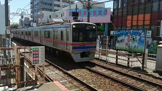 京成3700形3800番台後期3858編成59K快速西馬込行き京成立石駅(KS49)通過