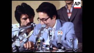 UPITN 27 04 80 IRANIAN PRESIDENT BANISADR GIVES PRESS CONFERENCE