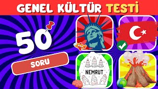 Ne kadar Bilgilisin ? 🤓 Genel Kültür Testi 🌍🧠 50 Soruluk Orta Seviye 📚