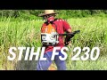 uji coba mesin potong rumput stihl fs230