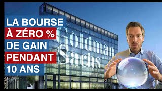 UN EFFONDREMENT DE LA BOURSE EN 2025 : LA PRÉDICTION DE GOLDMAN SACHS