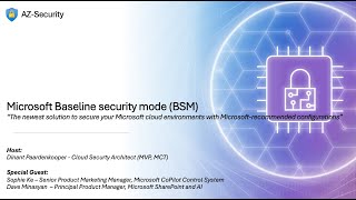 Episode 32 - "Microsoft Baseline Security Mode", securing your Microsoft cloud environments