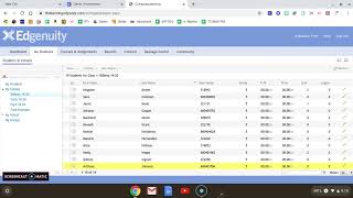 Edgenuity - Creating a Class and Adding Students