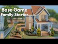 Base Game Family Starter 🪴 The Sims 4 Speed Build