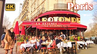 Paris France, Walking Tour | Boulevard du Montparnasse to Jardin du Luxembourg [4K UHD]