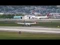 伊丹空港 ana wings bombardier dhc 8 402 q400 blue and green at osaka itami airport （全日空）