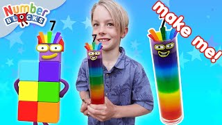 Jellylicious Rainbow Fun DIY: Create Number Seven Jelly 🌈  | Learn to Count | Numberblocks