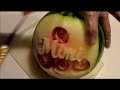 🍉 watermelon fruit carving by chef mars tv