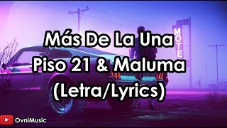 Más De La Una - Piso 21 & Maluma (Letra/Lyrics) HD
