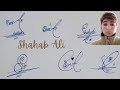 shahab Ali signature style#easy stylish tricks#name signature with arooj