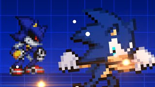 Sonic's Training! || Sticknodes Sprite Animation