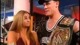 John Cena and Maria WWE Backstage