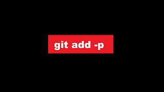 git add -p
