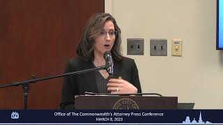 Lynchburg Office of The Commonwealth's Attorney Press Conference 3-8-2023