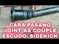 Cara pasang JOINT AS COUPLE ESCUDO /AS kopel Escudo - pasang karet boot