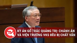 Kỳ án gỗ trắc Quảng Trị: Chánh án Nguyễn Hoà Bình và Viện trưởng VKS Lê Minh Trí đều bị chất vấn