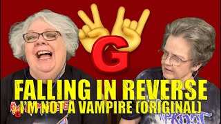 2RG REACTION: FALLING IN REVERSE - I'M NOT A VAMPIRE (ORIGINAL) - Two Rocking Grannies!