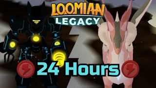 I Hunted in Jolly Village 2024 for 24 Hours! | Loomian Legacy