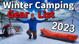 2023 Ultimate Winter Camping Gear List