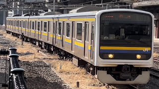 【209系2100番台  OM入場回送】JR東日本209系2100番台マリC412編成が大宮駅（13）に到着するシーン（回8341M）2022.2.16