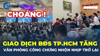 Giao dịch bất động sản TP.HCM TĂNG, phòng công chứng NHỘN NHỊP TRỞ LẠI | CafeLand