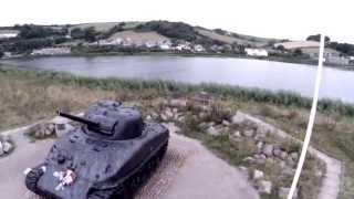 Slapton Sands Sherman Tank (Unedited) Clip # 1