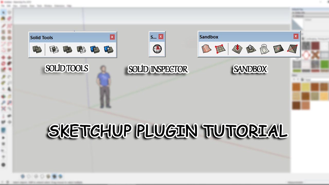 Sketchup Plugin Tutorial 2 Solid Tools Solid Inspecture Sandbox