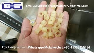 How to make slanty chips---Ring slanty pipe tube snack papad fryums pellet make machine