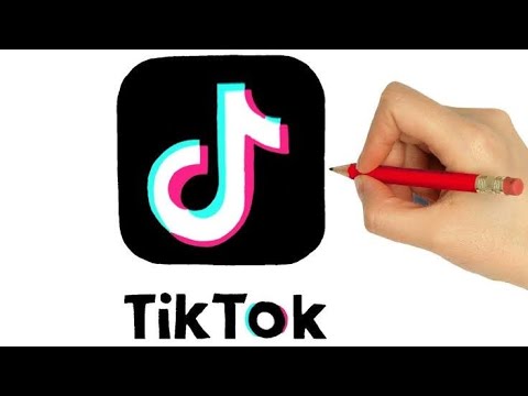 How To Draw Tik Tok Logo Step By Step - YouTube