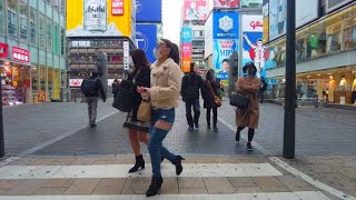 Walking from Shinsaibashi, Nipponbashi and Namba on Sunday Afternoon