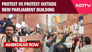 Parliament Winter Session | BJP, INDIA Bloc MPs Protest Over Ambedkar