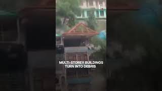 Watch: Dramatic Video Of Building Collapse in India's Himachal Pradesh | Subscribe to Firstpost