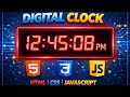 how to make a digital clock in javascript | javascript projects for beginners