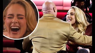 2023 Grammy Awards: Adele is left BLUSHING after finally meeting Dwayne The Rock Johnson