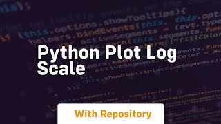python plot log scale