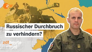 Russische Truppen auf Vormarsch: Was die Ukraine jetzt braucht | Oberst Reisner bei ZDFheute live