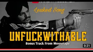 UNFUCKWITHABLE Leaked Song Sidhu Moose Wala | Afsana Khan | MooseTape | Official Teaser l