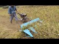 agrimate paddy and ragi plant reaper machine.