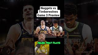 Denver Nuggets vs Minnesota Timberwolves Game 3 Preview NBA Playoffs 2023 #shorts #nba #nbaplayoffs